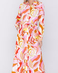 ESTHER DRESS (PINK PATTERN) - Dress - Yakira Bella