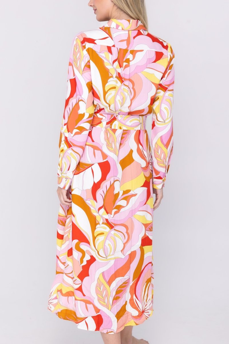 ESTHER DRESS (PINK PATTERN) - Dress - Yakira Bella