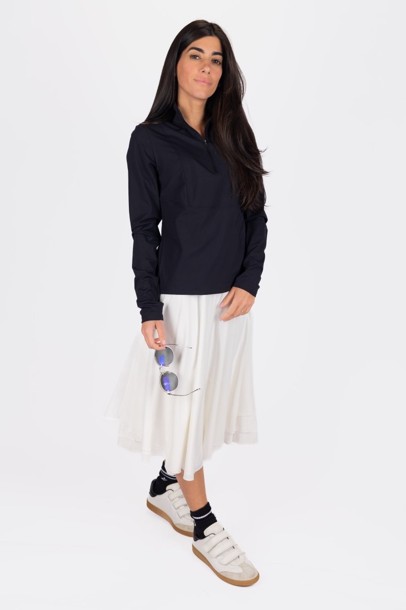EXCEL HALF ZIP (BLACK) - Top - Yakira Bella