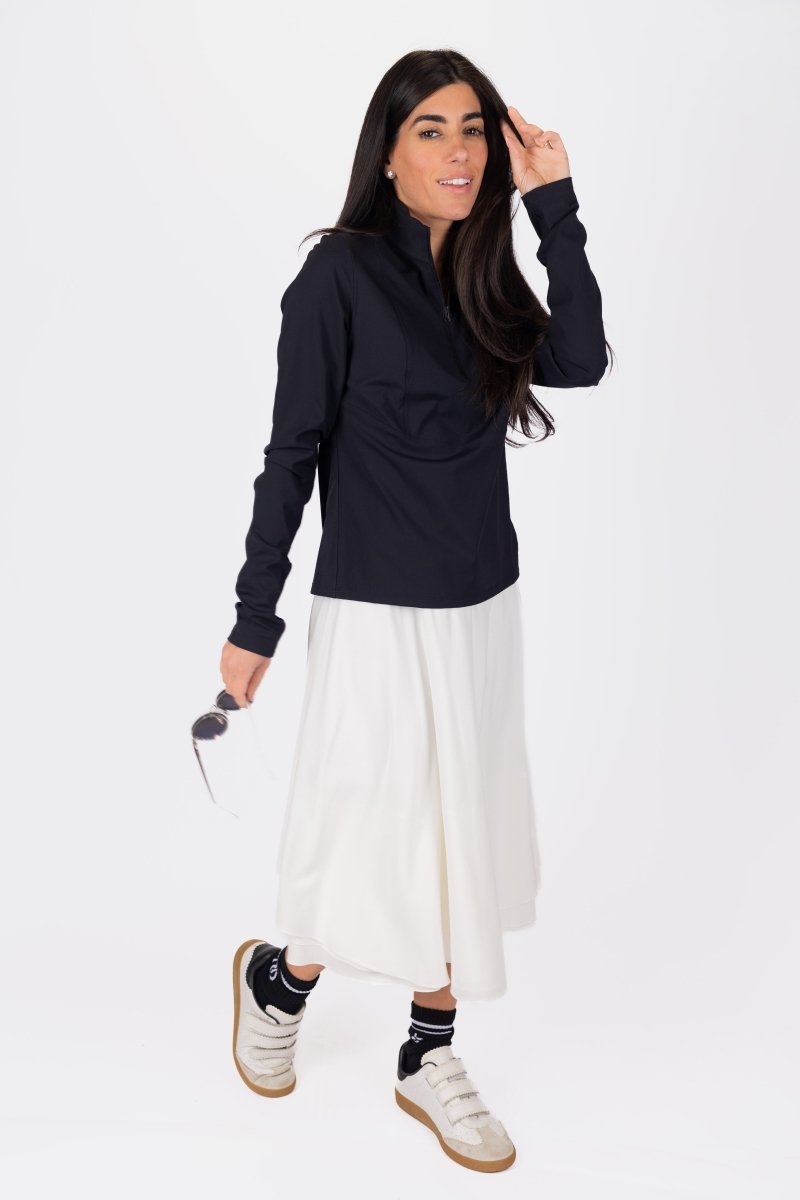 EXCEL HALF ZIP (BLACK) - Top - Yakira Bella