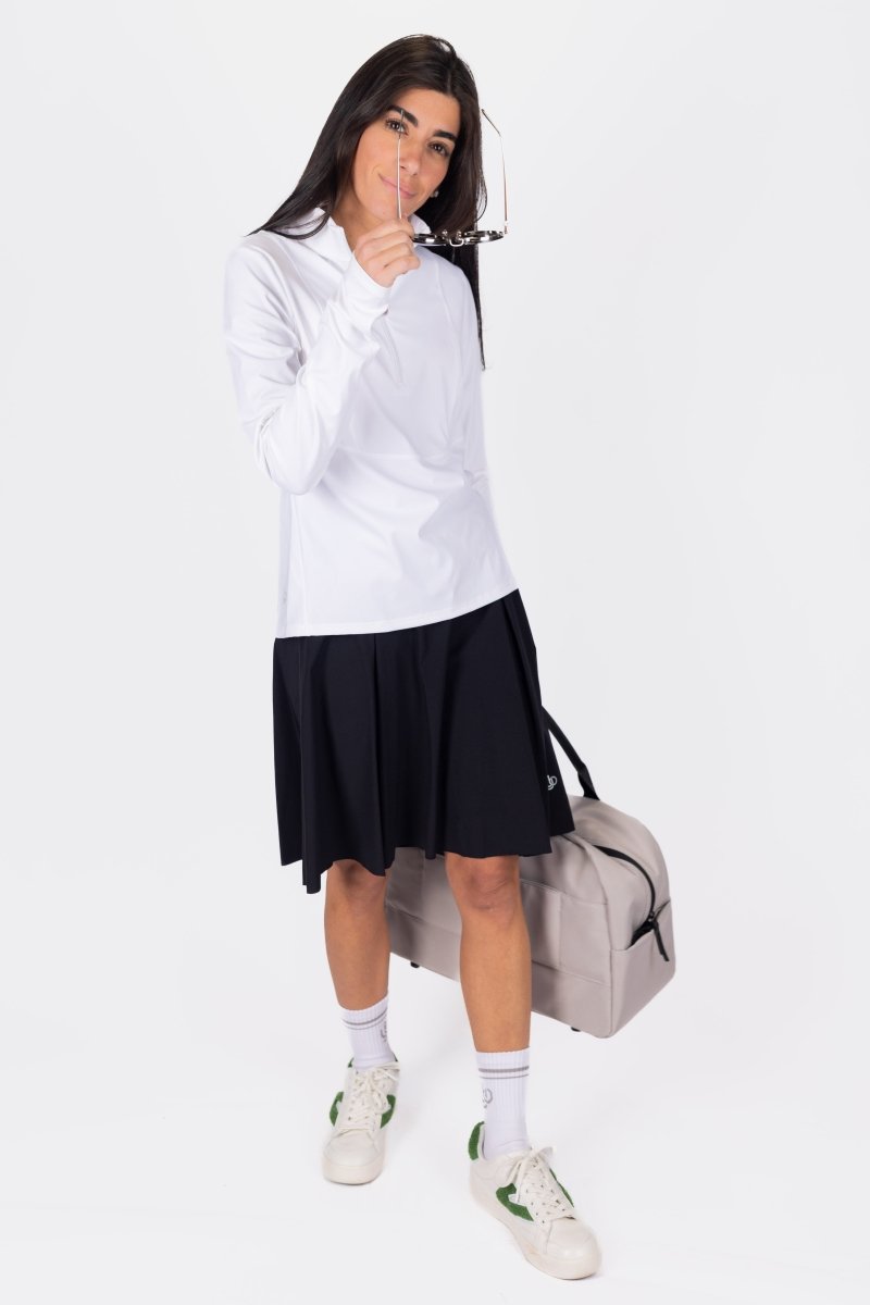 EXCEL HALF ZIP (WHITE) - Top - Yakira Bella