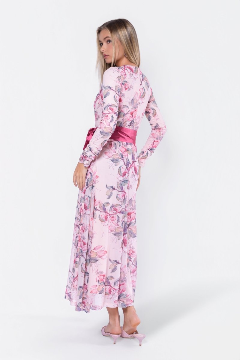 Florence Dress 53" (Ivory Flower) - Dress - Yakira Bella