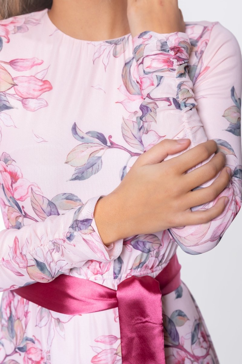 Florence Dress 53" (Ivory Flower) - Dress - Yakira Bella