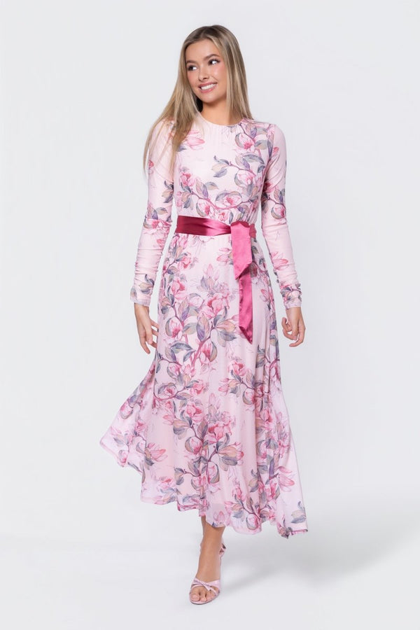 Florence Dress 53" (Ivory Flower) - Dress - Yakira Bella