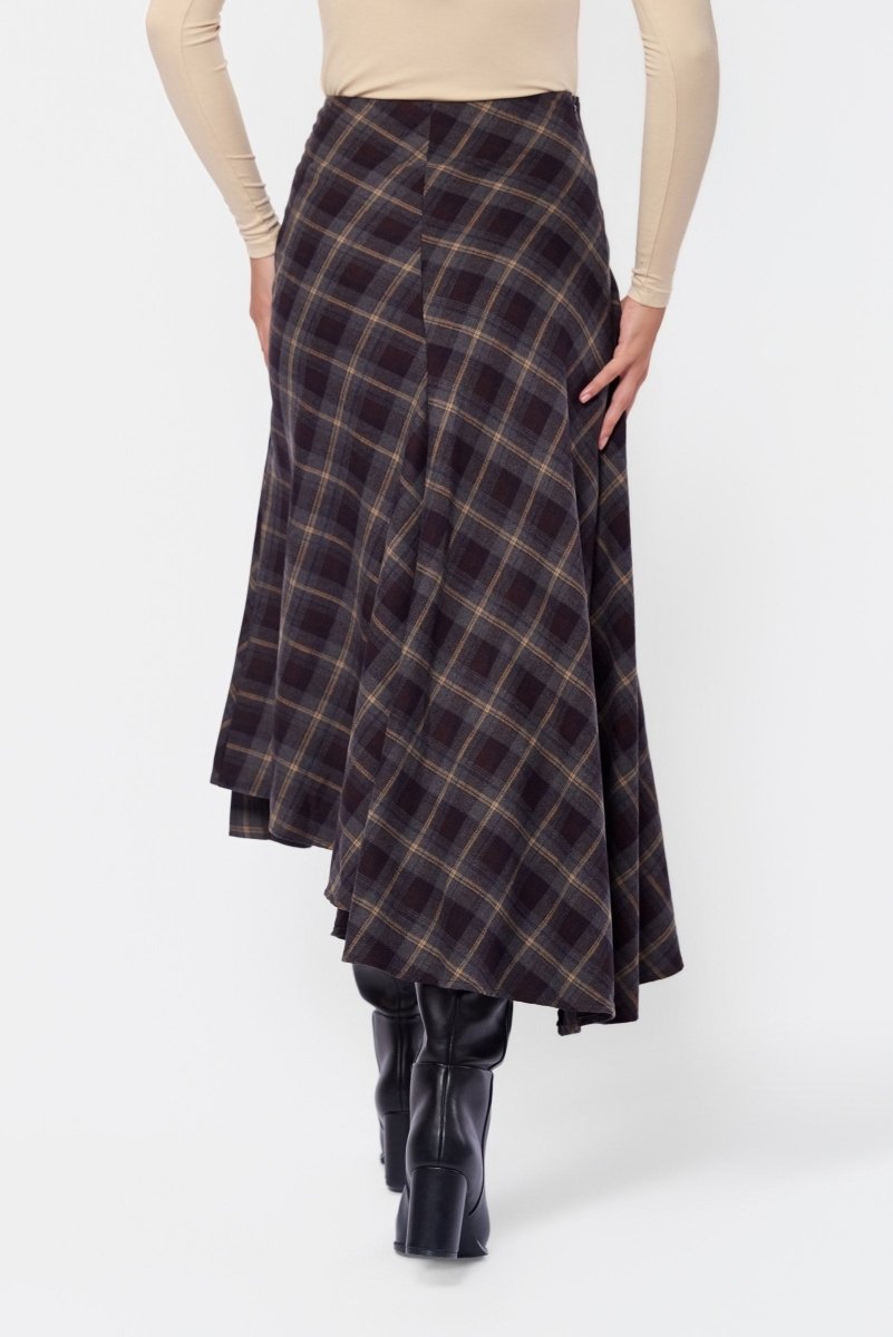 Foley Skirt (Black Plaid) - Skirt - Yakira Bella