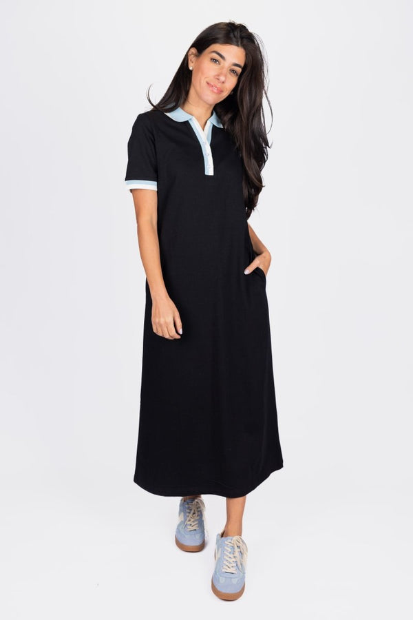 FREYA DRESS 47" (BLACK) - Dress - Yakira Bella