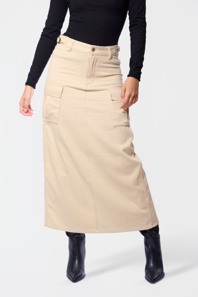 Frieda Skirt (Khaki) - Skirt - Yakira Bella