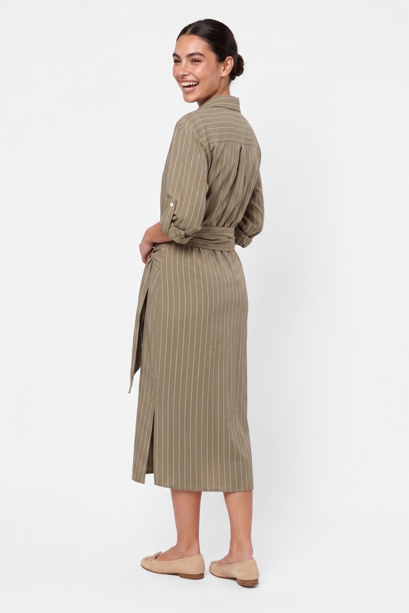 Gabi Dress (Khaki) - Dress - Yakira Bella