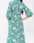 GABRIELLA DRESS (GREEN PATTERN) - Dress - Yakira Bella