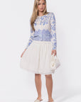 Gabrielle Cardigan (Blue Pattern) - Top - Yakira Bella