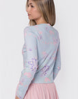 Gabrielle Cardigan (Light Blue Ground) - Top - Yakira Bella
