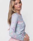 Gabrielle Cardigan (Light Blue Ground) - Top - Yakira Bella
