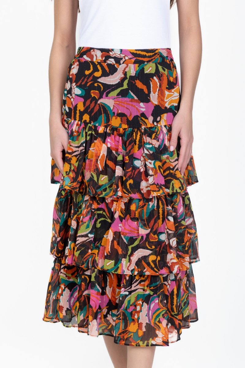 Gia Skirt (Black Pattern) - Skirt - Yakira Bella