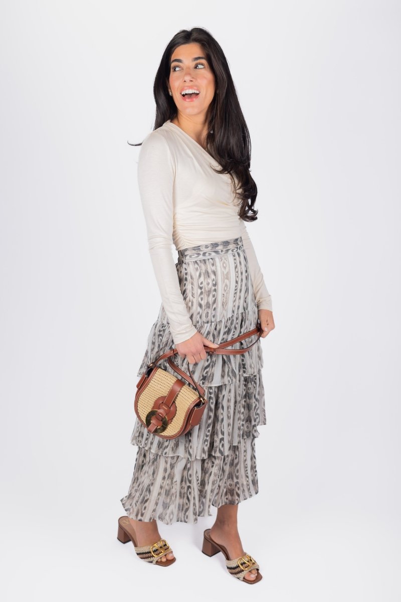 GIA SKIRT (BLACK/IVORY) - Skirt - Yakira Bella