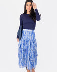 GIA SKIRT (BLUE/WHITE) - Skirt - Yakira Bella