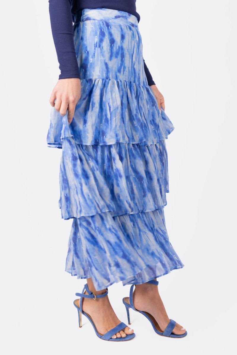 GIA SKIRT (BLUE/WHITE) - Skirt - Yakira Bella