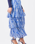 GIA SKIRT (BLUE/WHITE) - Skirt - Yakira Bella