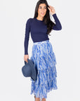 GIA SKIRT (BLUE/WHITE) - Skirt - Yakira Bella