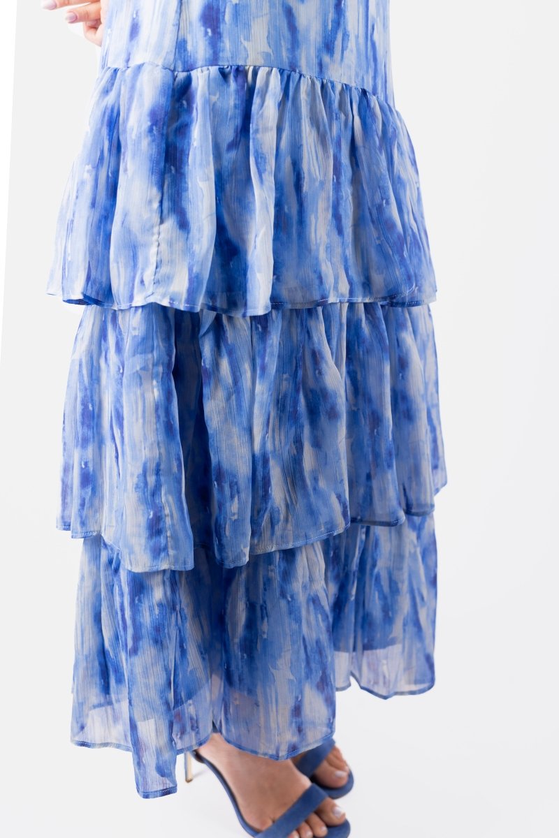 GIA SKIRT (BLUE/WHITE) - Skirt - Yakira Bella