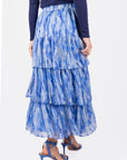 GIA SKIRT (BLUE/WHITE) - Skirt - Yakira Bella