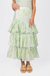 Gia Skirt (Green Flower)
