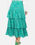 GIA SKIRT (GREEN MULTI) - Skirt - Yakira Bella