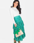 GIA SKIRT (GREEN MULTI) - Skirt - Yakira Bella