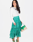 GIA SKIRT (GREEN MULTI) - Skirt - Yakira Bella