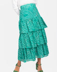 GIA SKIRT (GREEN MULTI) - Skirt - Yakira Bella