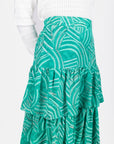 GIA SKIRT (GREEN MULTI) - Skirt - Yakira Bella