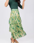 GIA SKIRT (IVORY/GREEN) - Skirt - Yakira Bella