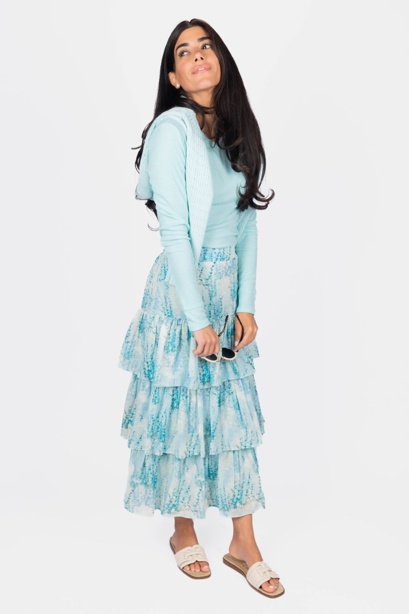 GIA SKIRT (TEAL) - Skirt - Yakira Bella