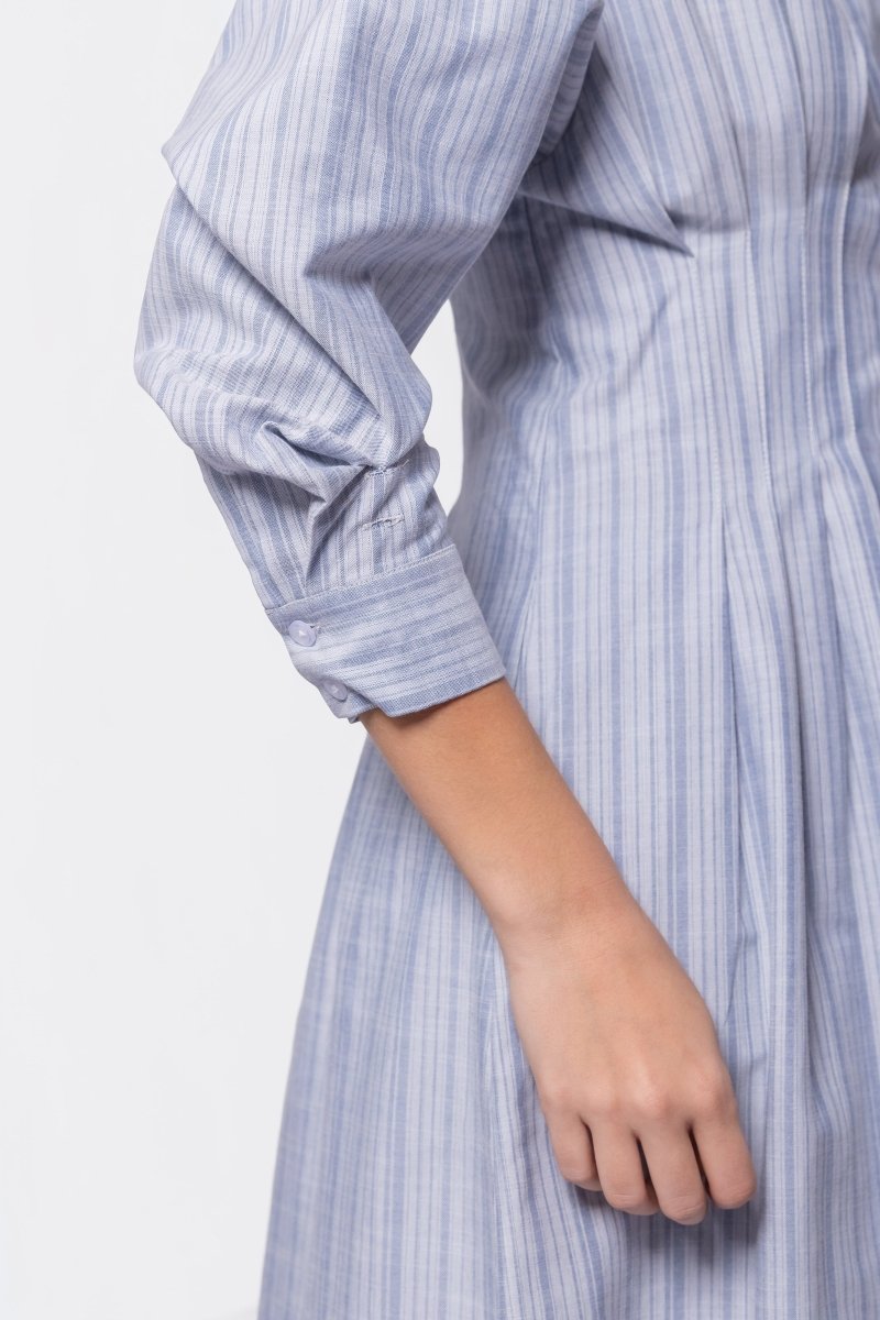 Gianna Dress (Blue Stripe) - Dress - Yakira Bella
