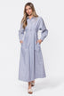 Gianna Dress (Blue Stripe)