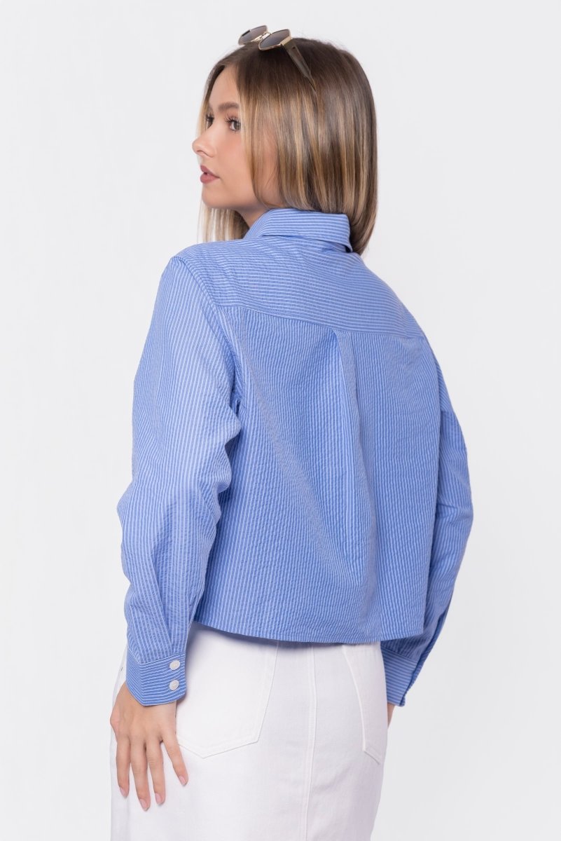 Gina Top (Blue Stripe) - Top - Yakira Bella