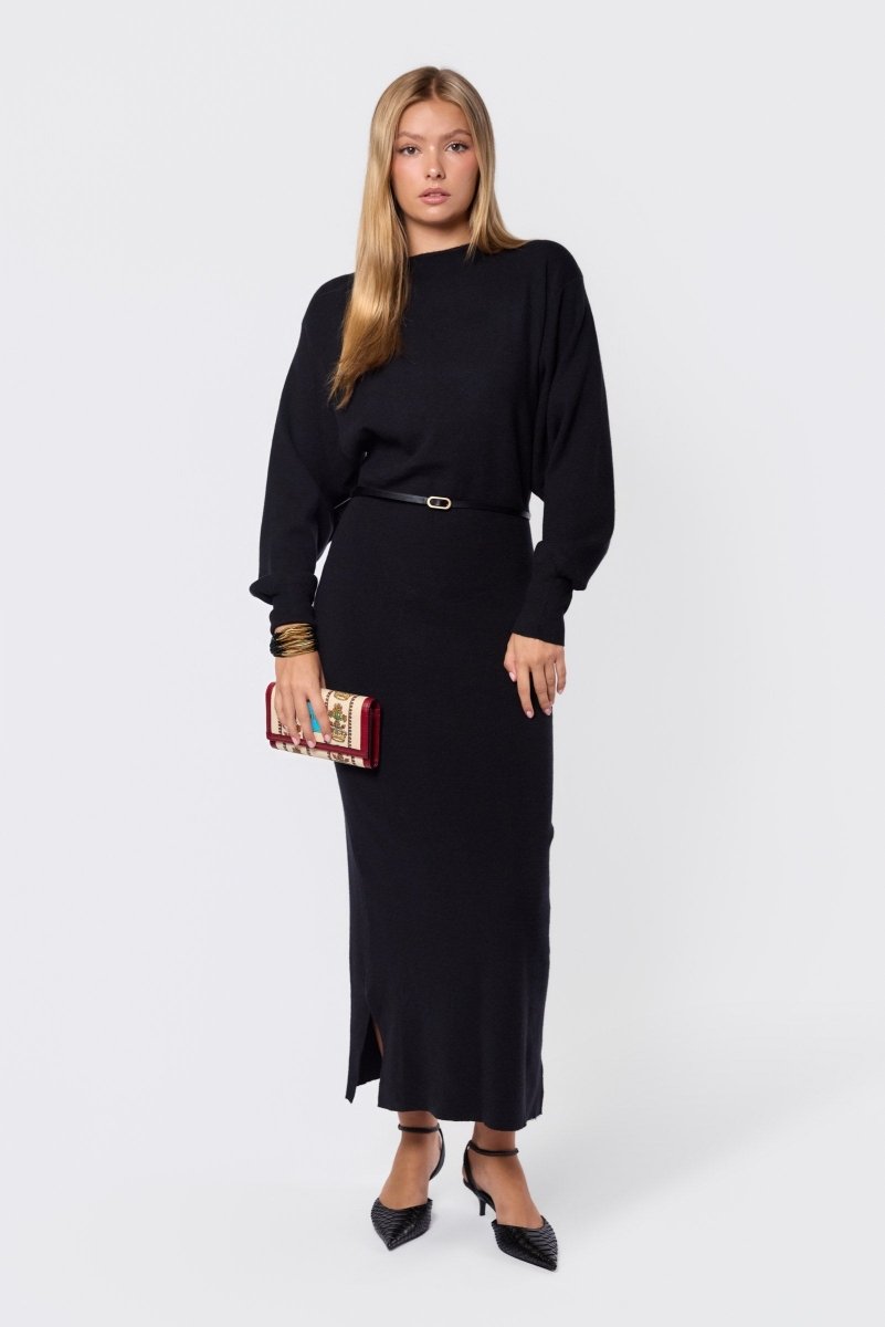Grazia Dress (Black) - Dress - Yakira Bella