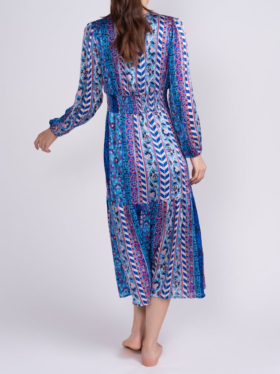 GWENYTH DRESS (BLUE GROUND) - Dress - Yakira Bella