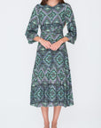 GWENYTH DRESS (Green/Multicolor) - Dress - Yakira Bella