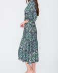 GWENYTH DRESS (Green/Multicolor) - Dress - Yakira Bella