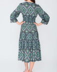 GWENYTH DRESS (Green/Multicolor) - Dress - Yakira Bella