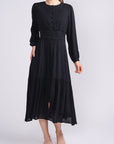 GWENYTH DRESS (JET BLACK) - Dress - Yakira Bella