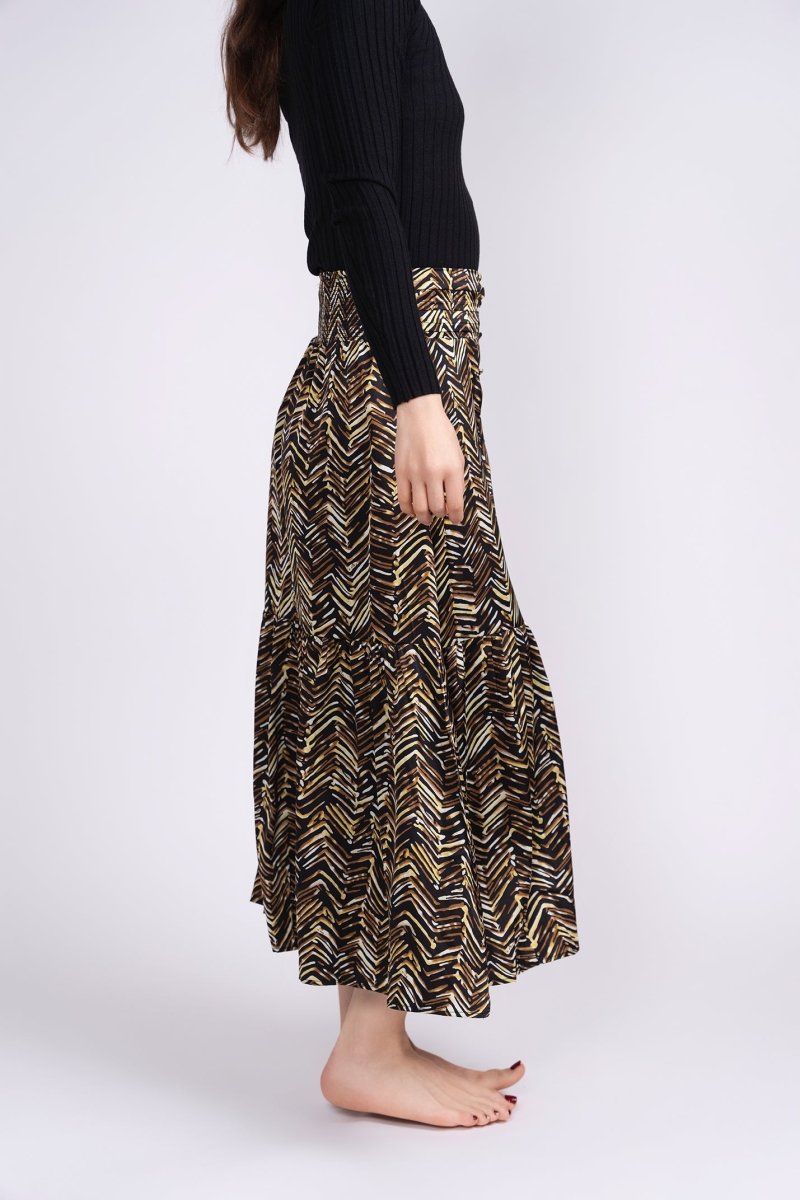 GWENYTH SKIRT (BLACK GROUND) - Skirt - Yakira Bella