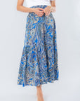 GWENYTH SKIRT (Blue/Pattern) - Skirt - Yakira Bella