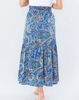 GWENYTH SKIRT (Blue/Pattern) - Skirt - Yakira Bella