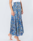 GWENYTH SKIRT (Blue/Pattern) - Skirt - Yakira Bella