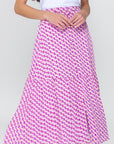 GWENYTH SKIRT (PURPLE PATTERN) - Skirt - Yakira Bella