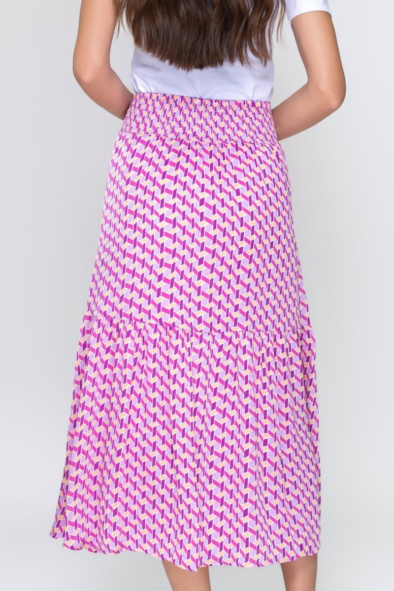 GWENYTH SKIRT (PURPLE PATTERN) - Skirt - Yakira Bella