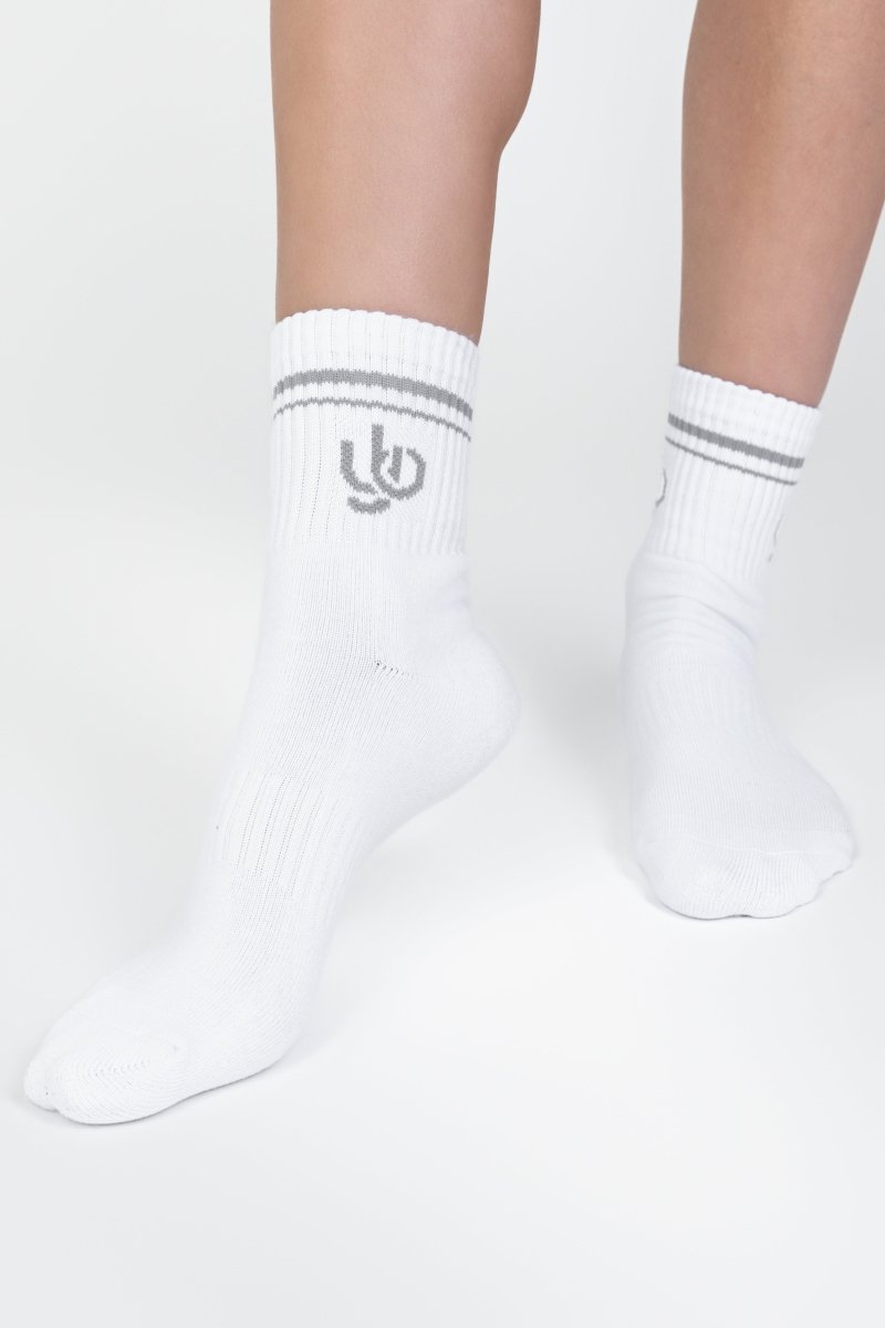 HALF - CREW SOCK (WHITE) - Socks - Yakira Bella