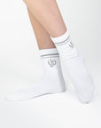 HALF - CREW SOCK (WHITE) - Socks - Yakira Bella