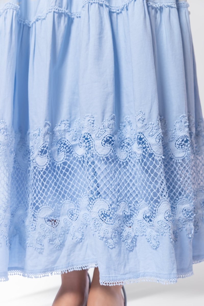 Hallie Dress (Blue) - Dress - Yakira Bella